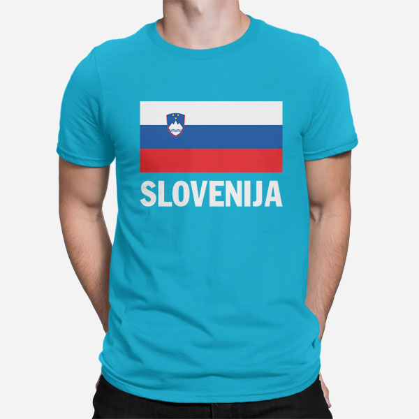 Moška majica Slovenska zastava Slovenije