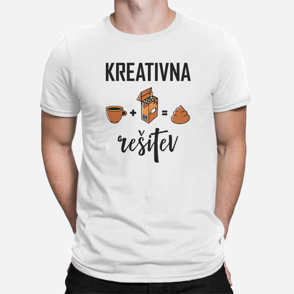 Moška kratka majica Kreativna rešitev